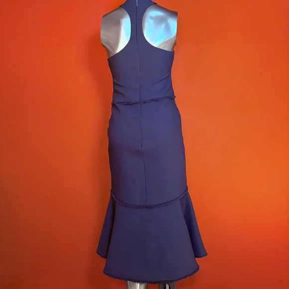 Cinq à Sept Dante Navy Halter Midi Dress - Picture 7 of 9